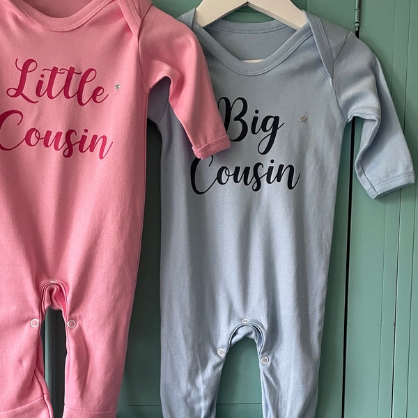 Cousins matching outfits, Big Cousin Little Cousin baby grow, Cousins matching, Baby cousins onsie, Baby cousins gifts, Custom baby clothes