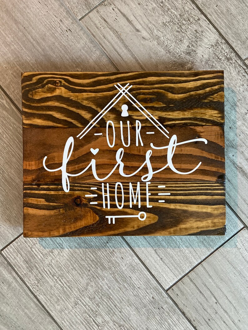 Our First Home Sign - Etsy