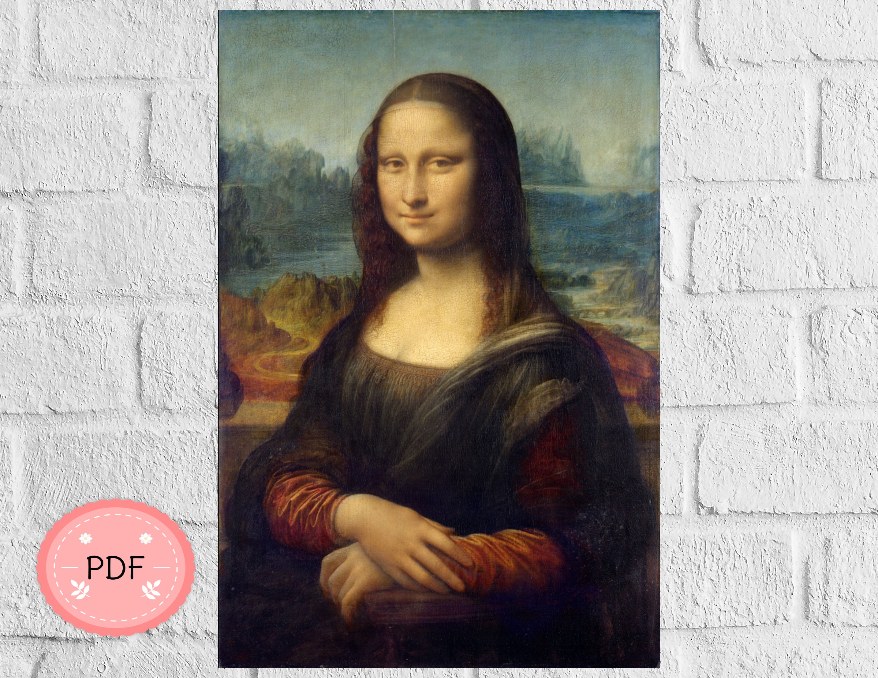 Mona Lisa Cross Stitch Pattern Pdf Instant Download - Etsy Canada