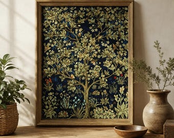 William Morris Tree of Life Cross Stitch Pattern (PDF Download)