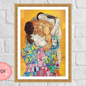 Cross Stitch Pattern Gustav Klimt , The Family,Pdf , Instant Download , Symbolism X Stitch Chart , Famous Paintings