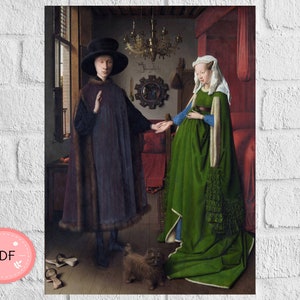 The Arnolfini Wedding , Cross Stitch Pattern, Pdf  Instant Download , X Stitch Chart , Famous Paintings , Jan Van Eyck, Renaissance Art
