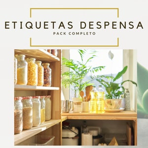 Etiquetas para organizar la despensa, etiquetas botes, etiquetas comida, etiquetas despensa, etiquetas cocina, minimalista,tarjetas despensa