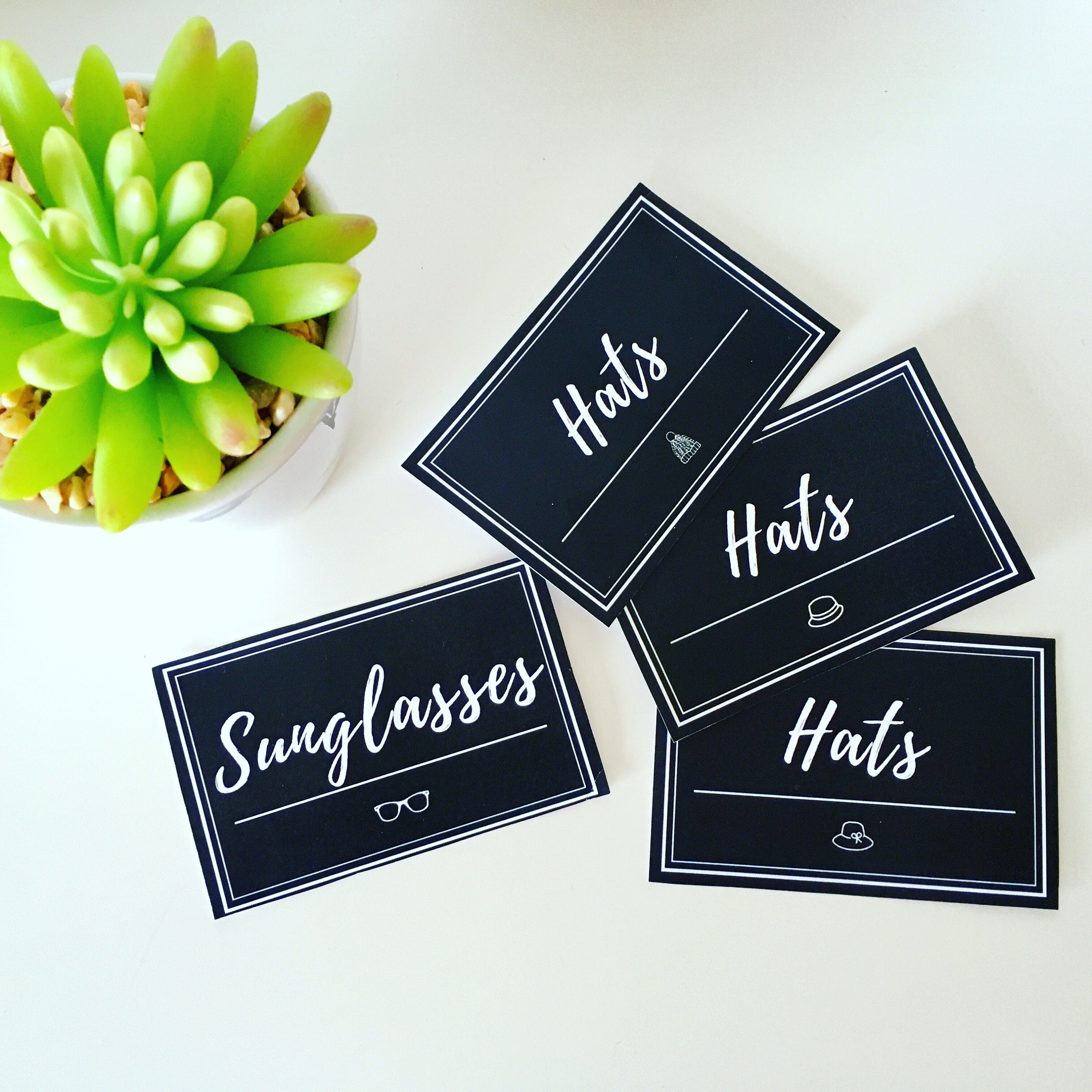 Pack of 10 Custom Dresser Labels Get Organized Clothes | Etsy