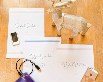 Digital Declutter Guide, Beige Checklist (PDF Download)