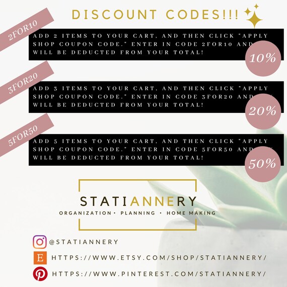 Pretty pantry labels discount code