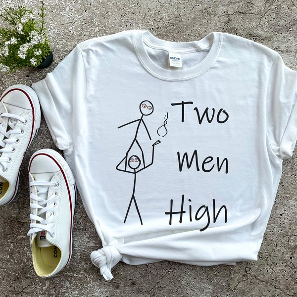 Akrobatik T-Shirt two men high, KOSTENLOSER VERSAND