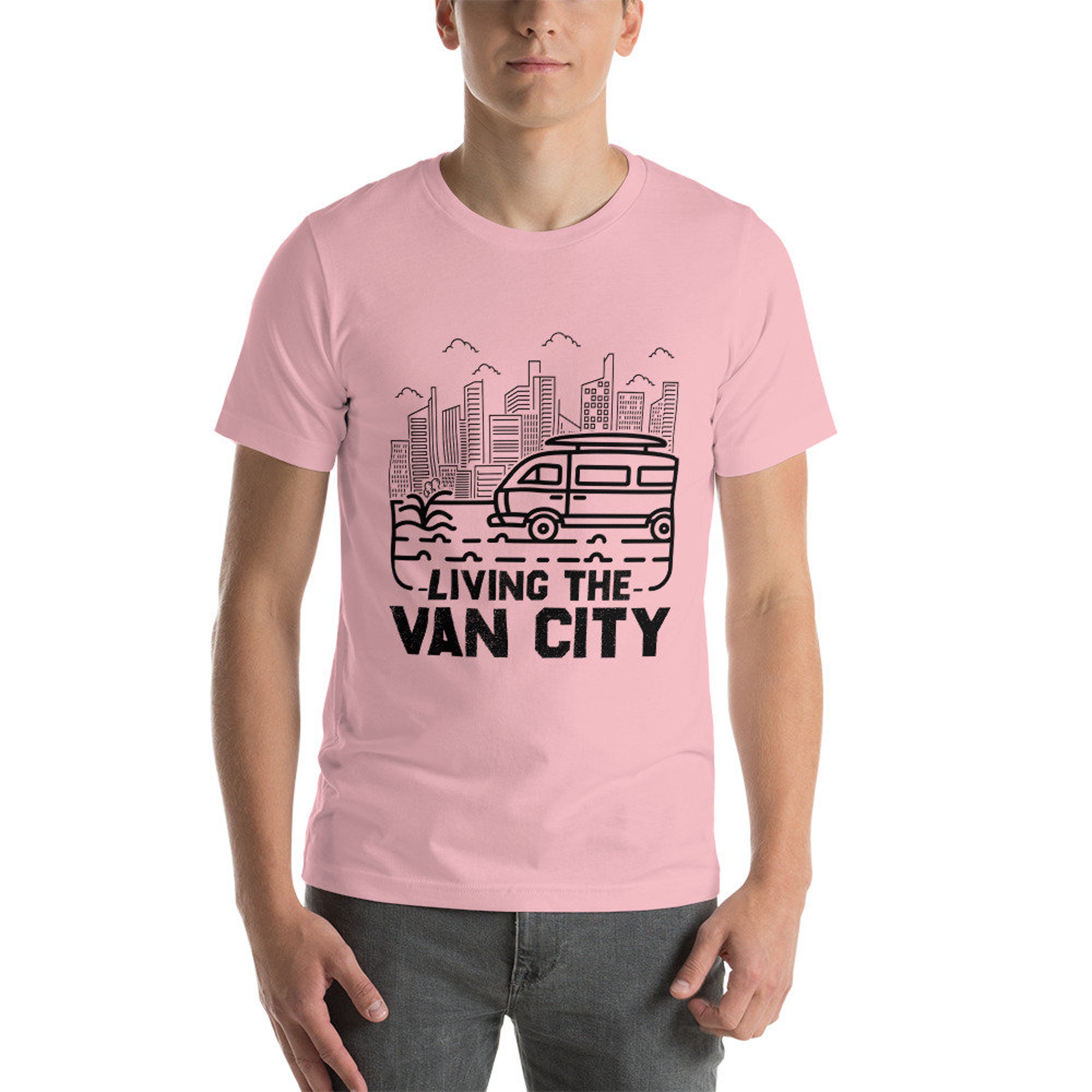 Discover Living The Van City T-Shirt, Van Life Shirt, Living Van Life Shirt, RV Shirt, Campervan Shirt, Road Trip Shirt, Traveler Shirt, Outdoor Gift