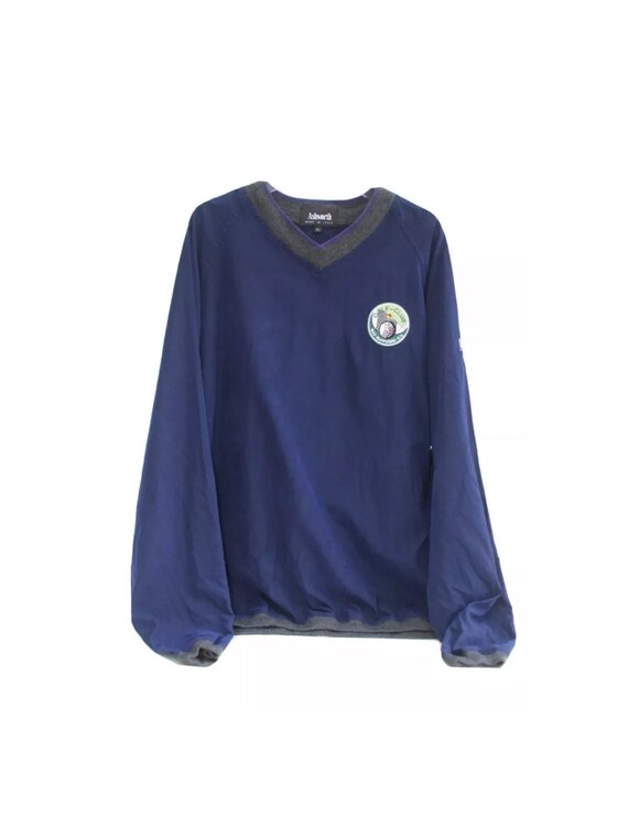 ASHWORTH MENS XL Navy Blue Pullover 