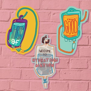 Hydration Nation Collection: Bold Edition / IV Therapy Sticker Pack