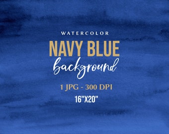 Navy Blue Watercolor Background, Free Commercial Use, Abstract Blue Digital Paper, Winter Background, Watercolour Paper Texture - D66