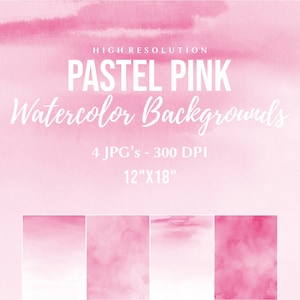 Sfondo acquerello rosa pastello, uso commerciale gratuito, confezione di carta digitale rosa, carte Scrapbooking pastello, texture acquerello rosa