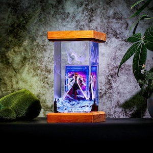 Lampe de nuit en résine Kaiba Seto Yu-Gi-Oh, lampe d'art en résine pour jeu de cartes anime, cadeau unique pour les fans, décoration de salle de jeux, figurine Kaiba personnalisée