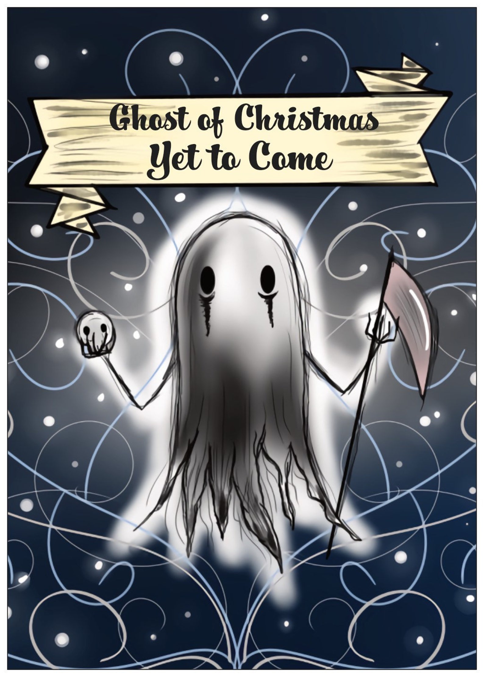 Ghost of Christmas yet to come A Christmas Carol | Etsy