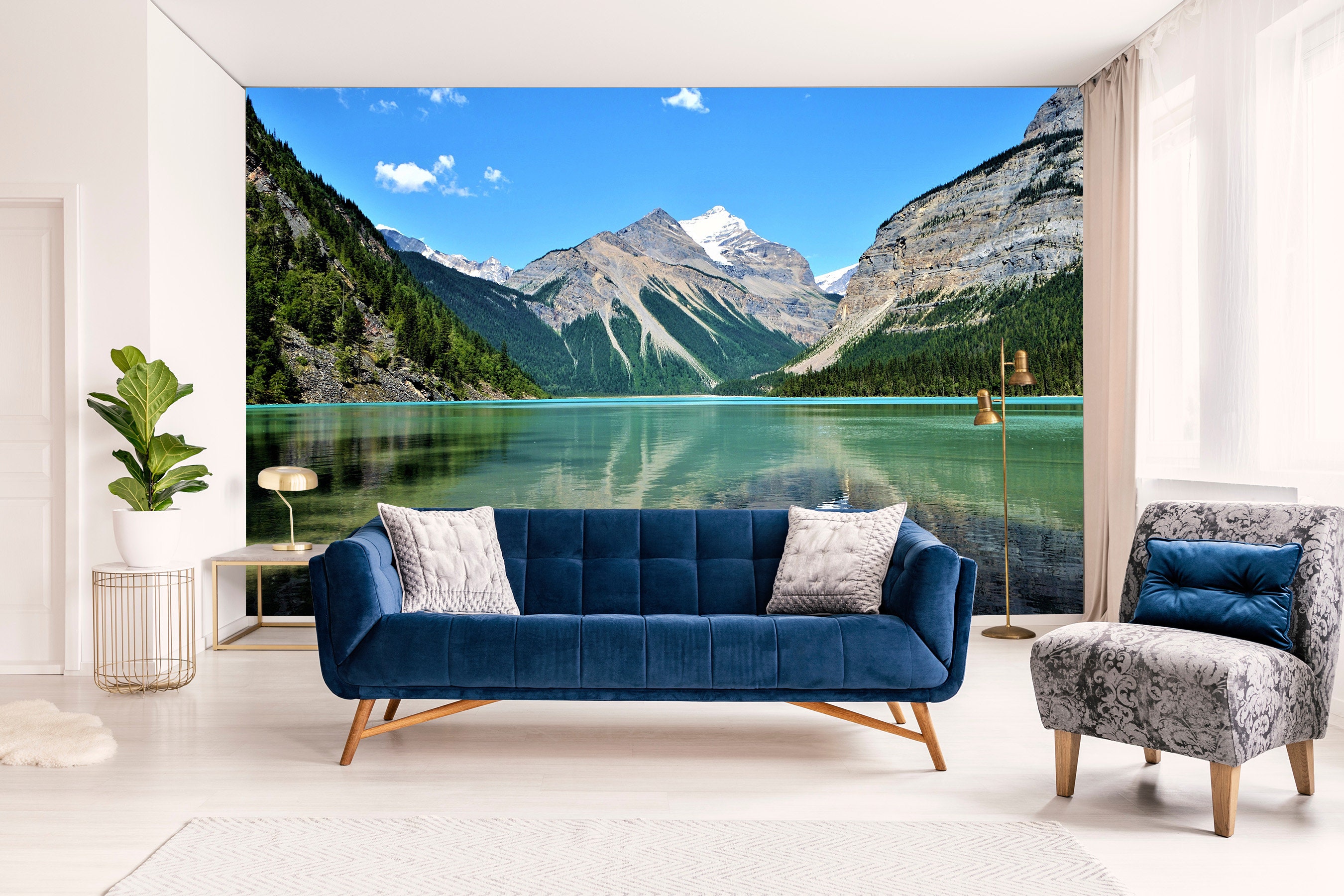 Relax Mountain Lake Landschaft Wand wandbild Schlafzimmer | Etsy