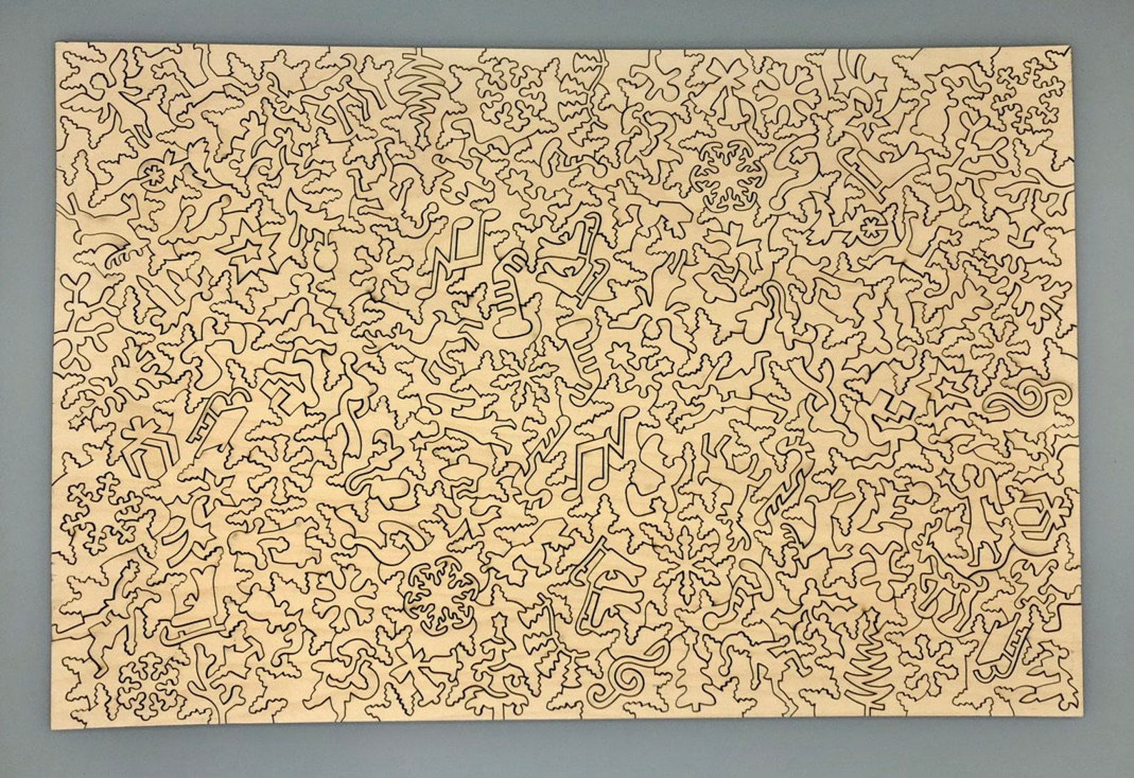 Wooden Jigsaw Puzzle 250 Piece Christmas at Grandma's Etsy