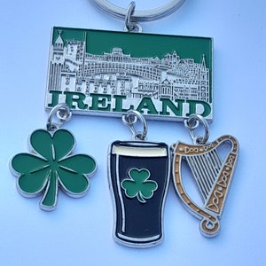 Ireland Key chain, Personalized Gift, Custom Design, Lucky Gift, IRISH GIFT, Valentines Gift, irish Keyring, Gift for Men, Love Gift,