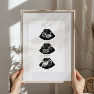 BABY SCAN KEEPSAKE Frame - Ultrasound Print - Gift for Mum to be - Baby Shower gift - Nursery decor - Fathers Day Present