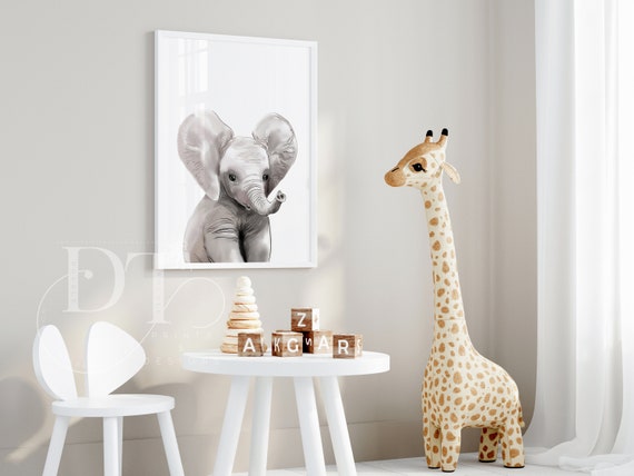 SAFARI NURSERY DECOR Nursery Posters Baby Animal Prints Jungle