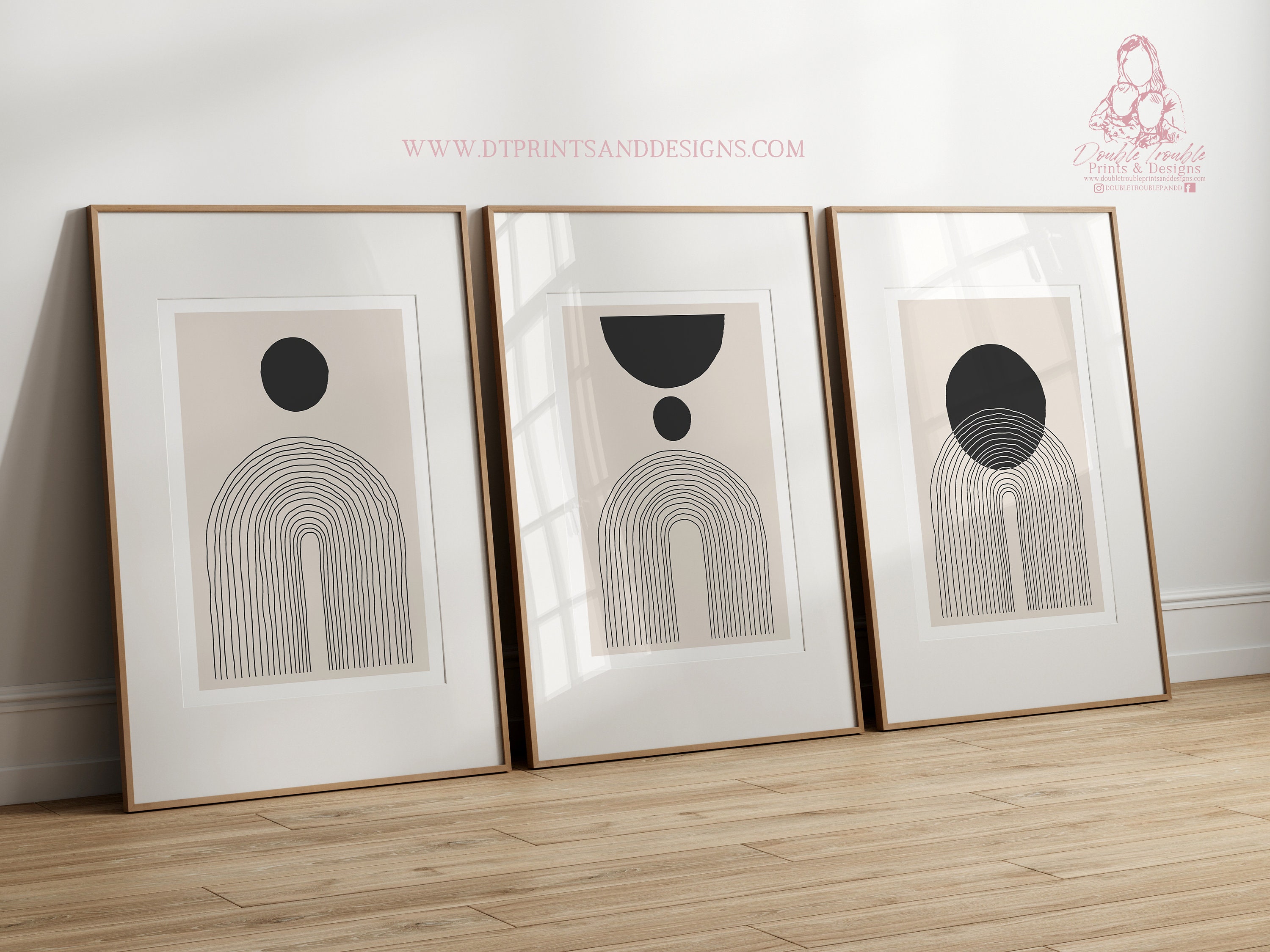Abstract Neutral Prints Trio – Modern Minimalist Wall Art - Etsy UK