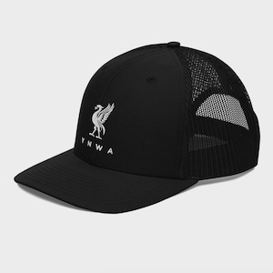 lfc nike adults black trucker cap