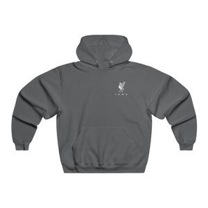Liverpool Hoodie with Liverbird Logo YNWA Edition Charcoal Grey