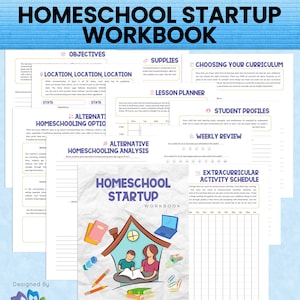 Homeschool Startup Workbook Printable Planner For Exploring Home School Options