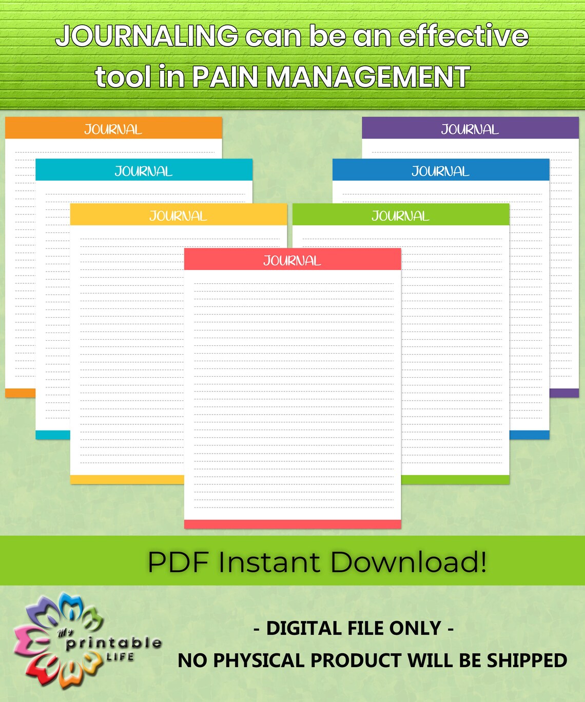 Pain Tracker Planner Printable PDF Insert Arthritis Etsy