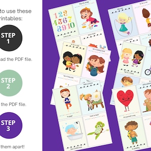 Coping Skills Cue Cards for Children - Etsy