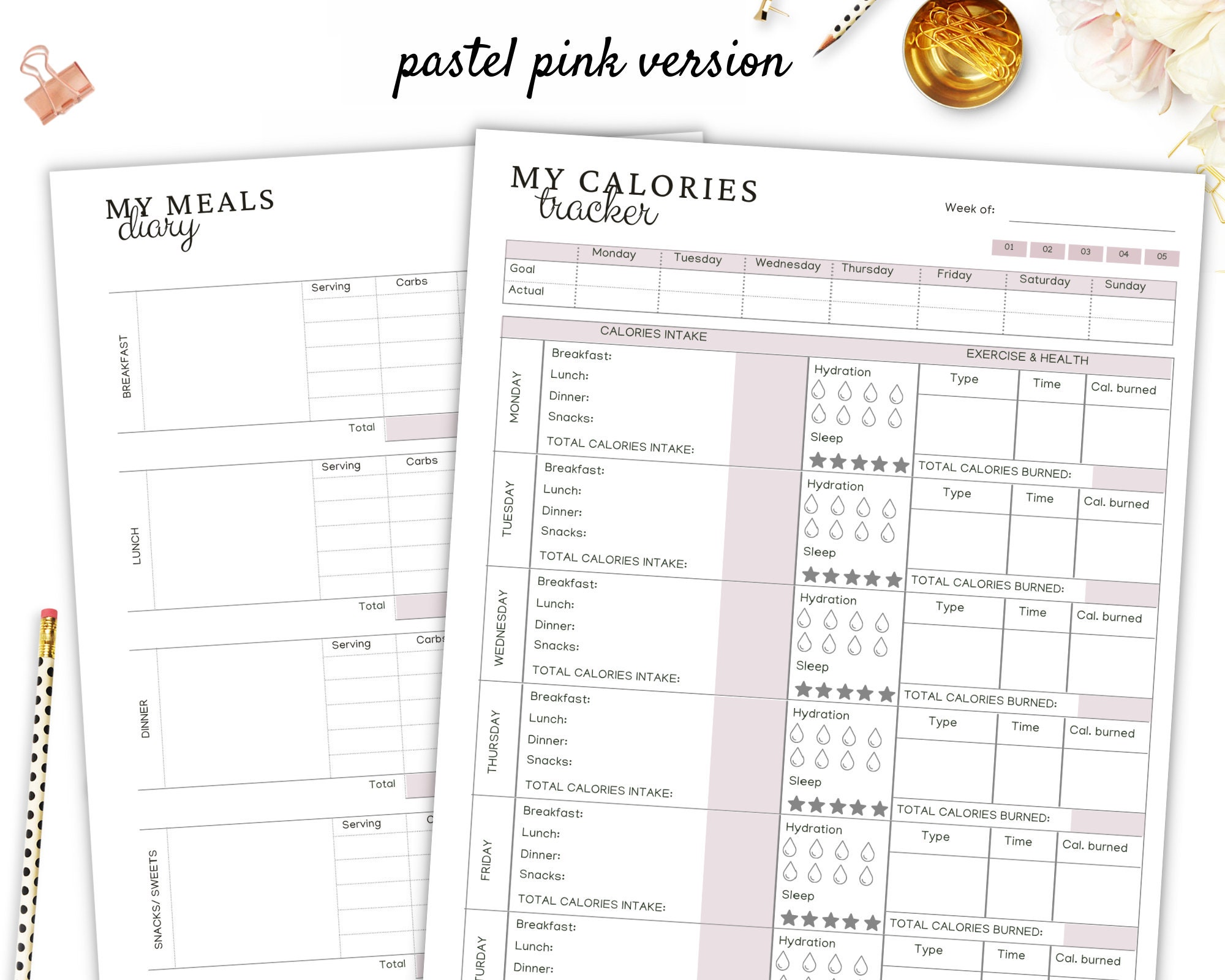 Calorie Tracker, Macro Tracker, Food Log, Food Diary, Weight Loss