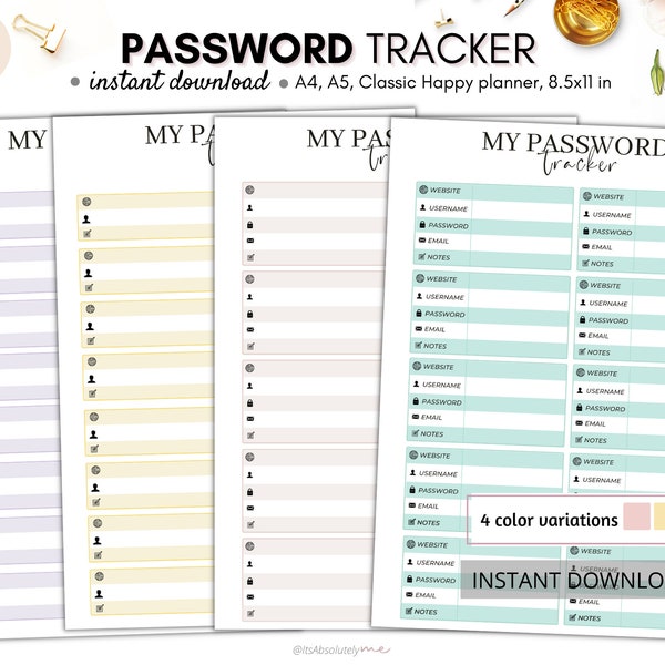 Password Journal - Etsy