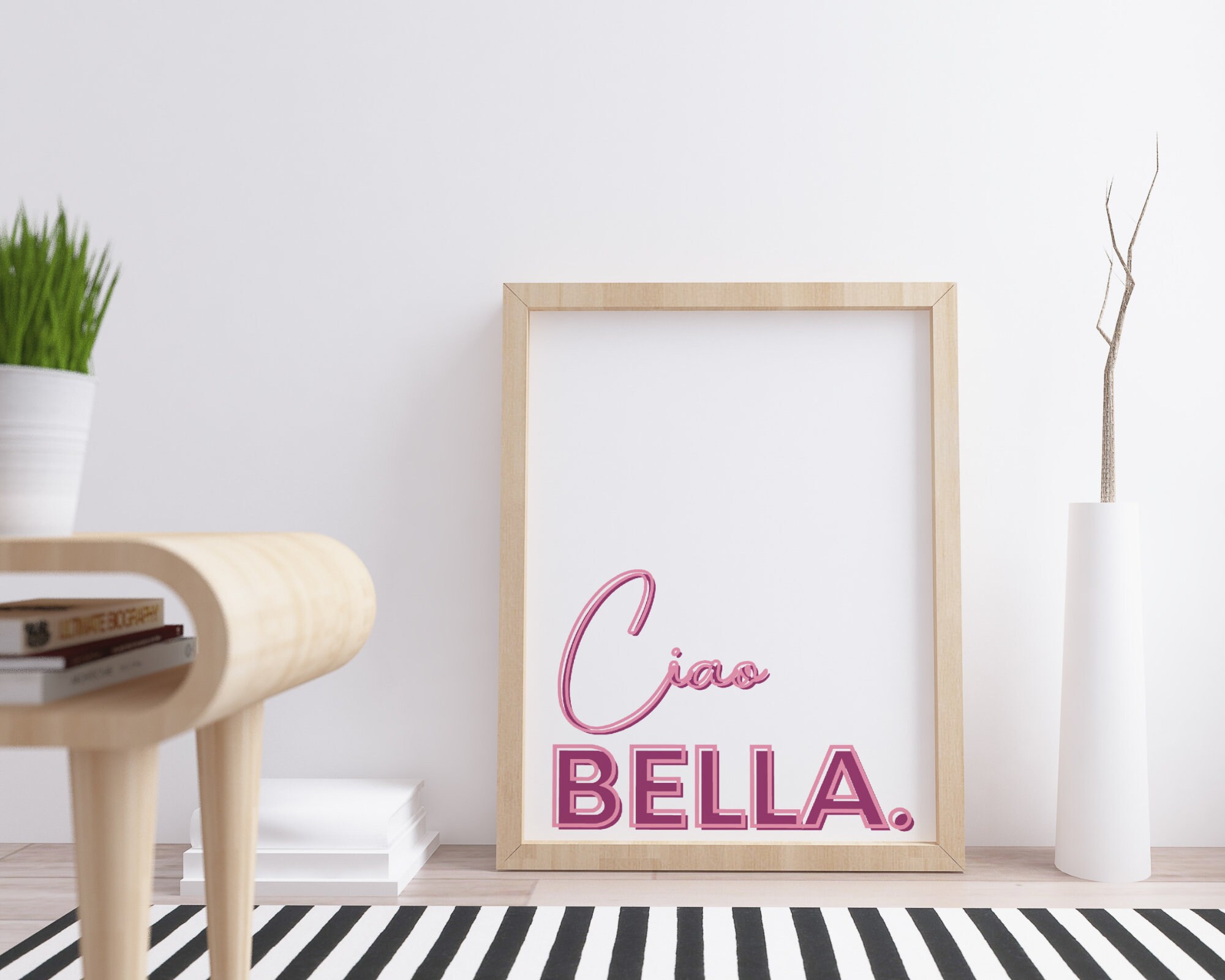 Ciao Bella Print Ciao Bella Wall Art Printable Entryway Wall | Etsy