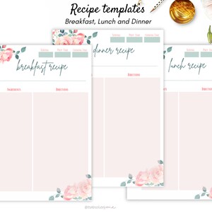 Meal Planner Printable, Weekly Meal Planner for Happy Planner, A4, A5 ...