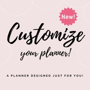Personalisierter Planer!  Personalisiere deinen Planer, personalisierte Planer Vorlage - Bitte kontaktiere mich vor dem Kauf!