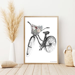 large bicycle wall art