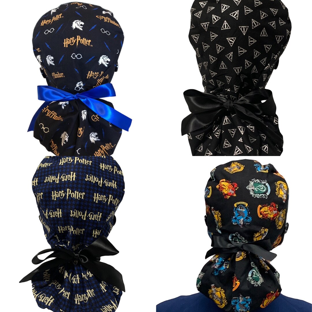 Satin Lined Harry Potter Scrub Cap, Nurse Hat Etsy