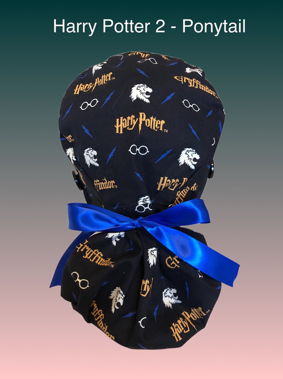 Harry Potter Nurse Ponytail Scrub Hat Cap Surgeon Doctors Etsy