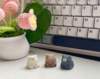 Bear Keycap | Handmade Artisan Keycap | Mechanical Keyboard Cherry MX compatible