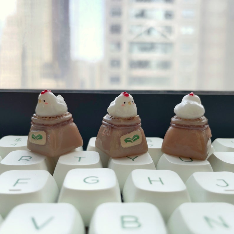 Chicken/hen Keycap | Handmade Artisan Keycap | Mechanical Keyboard ...