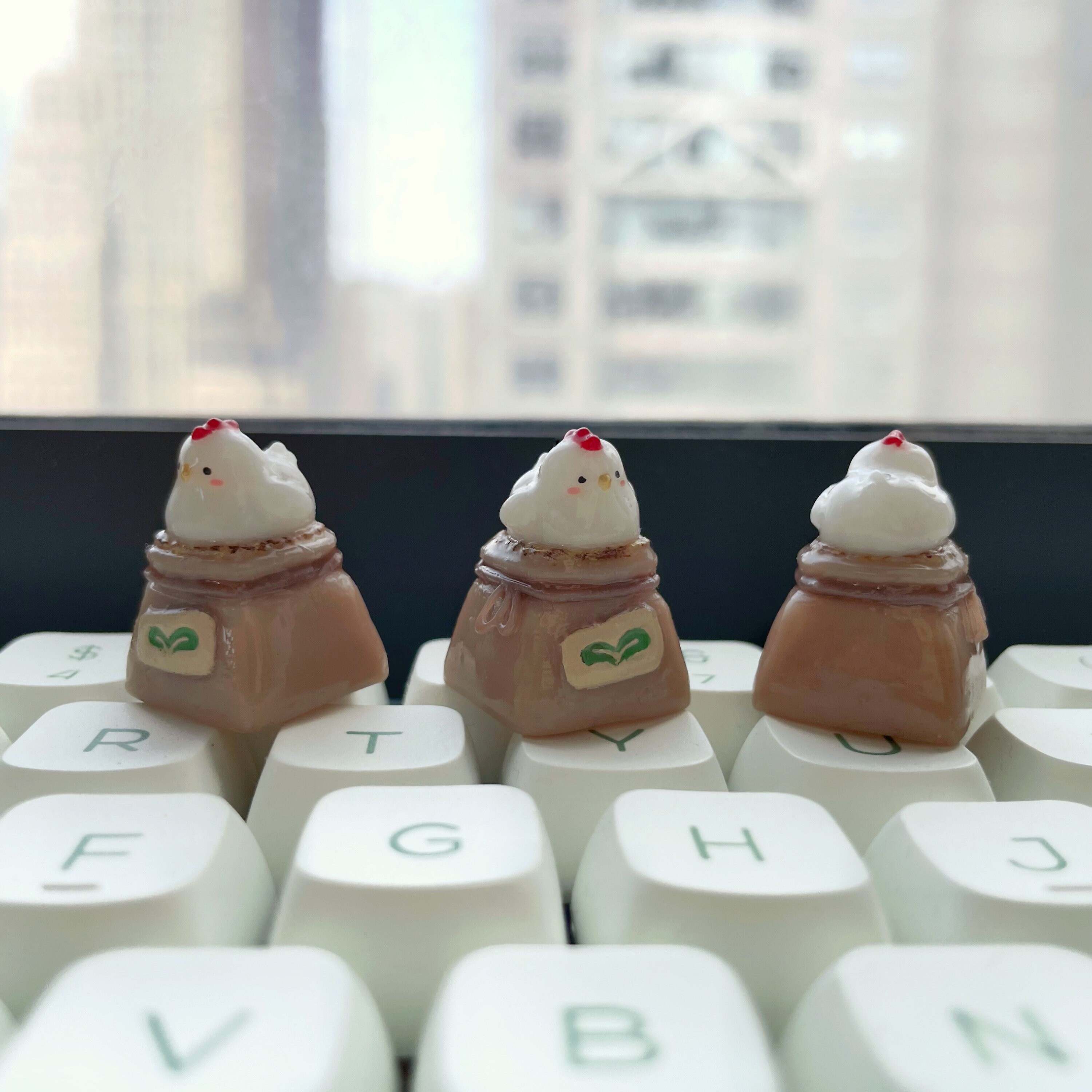 Chicken/hen Keycap | Handmade Artisan Keycap | Mechanical Keyboard ...