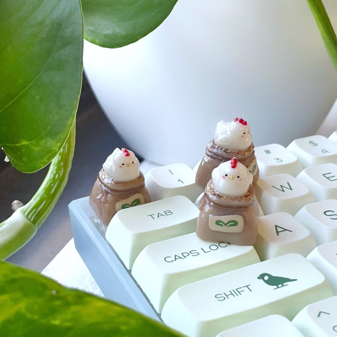 Chicken/hen Keycap | Handmade Artisan Keycap | Mechanical Keyboard ...