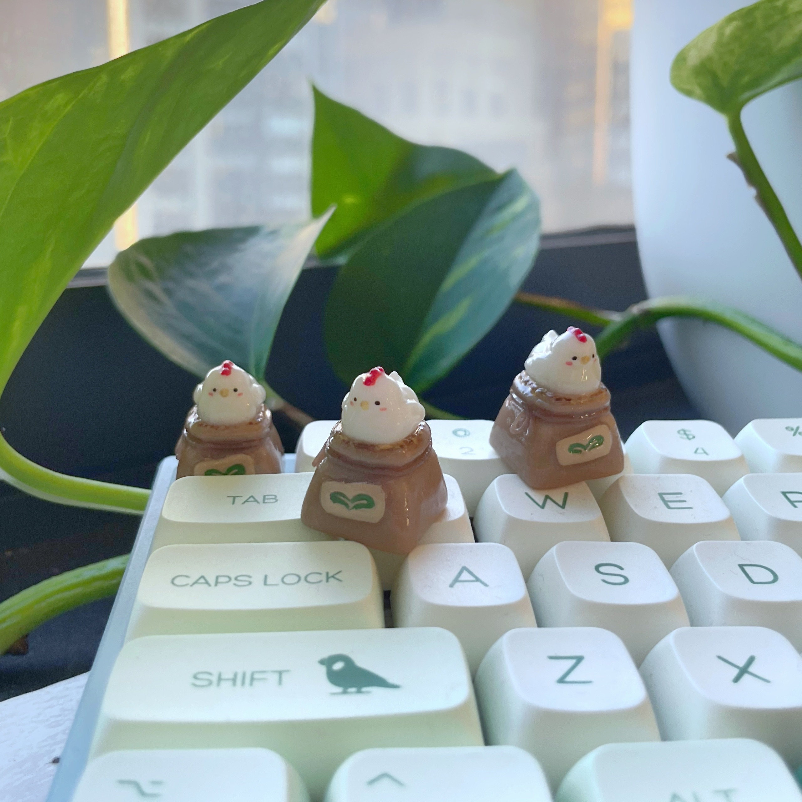 Chicken/hen Keycap | Handmade Artisan Keycap | Mechanical Keyboard ...