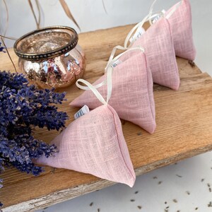 Linen lavender sachet bag for sleep, relaxation, for drawers and closets image 4