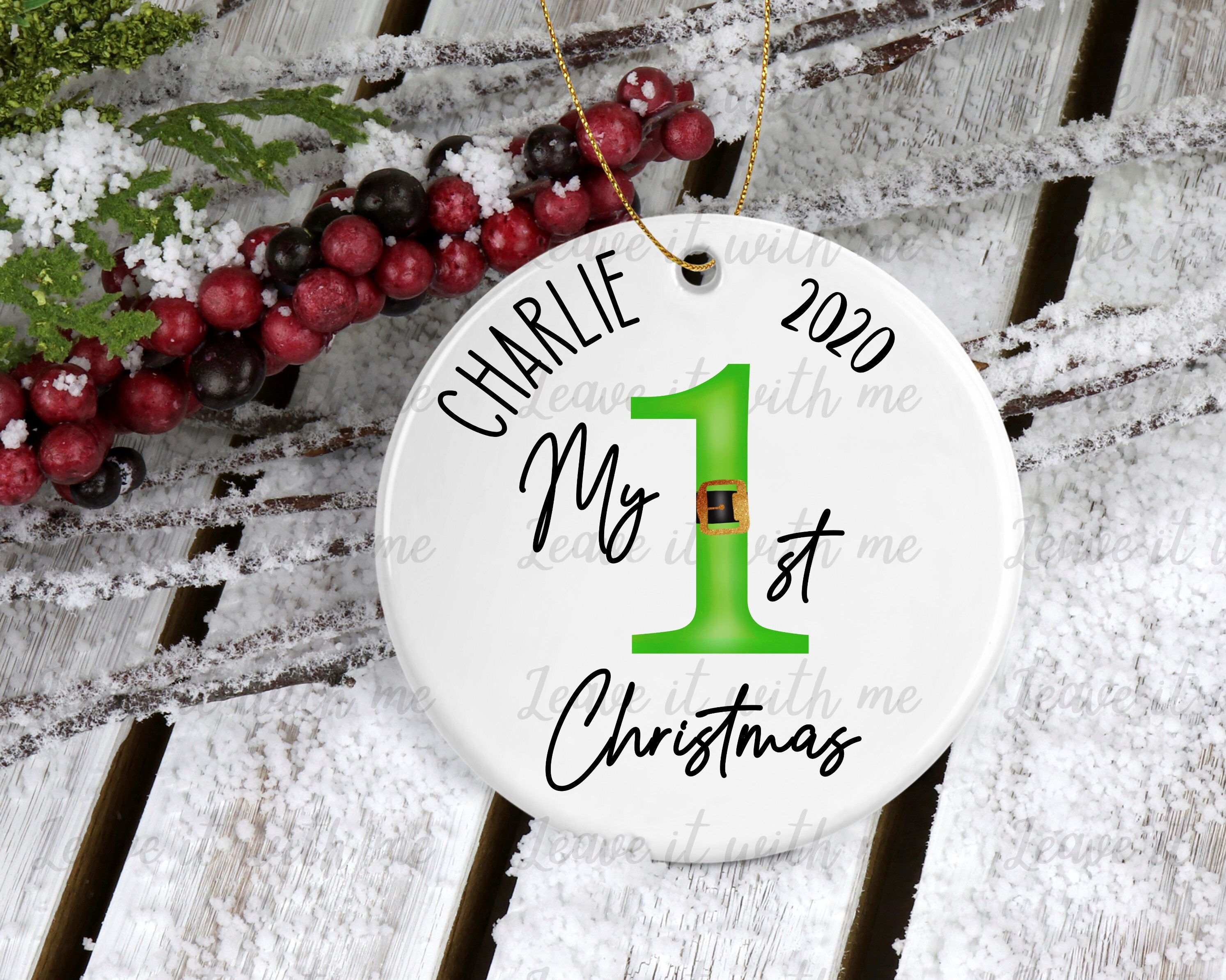 Personalised First Christmas Tree Decoration New Baby 1st Etsy