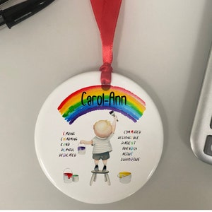 Personalised Childminder&#39;s Gift | Personalised Ceramic Decoration |