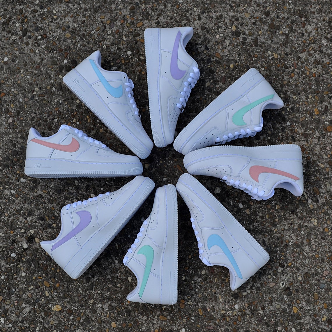 airforce nike pastel