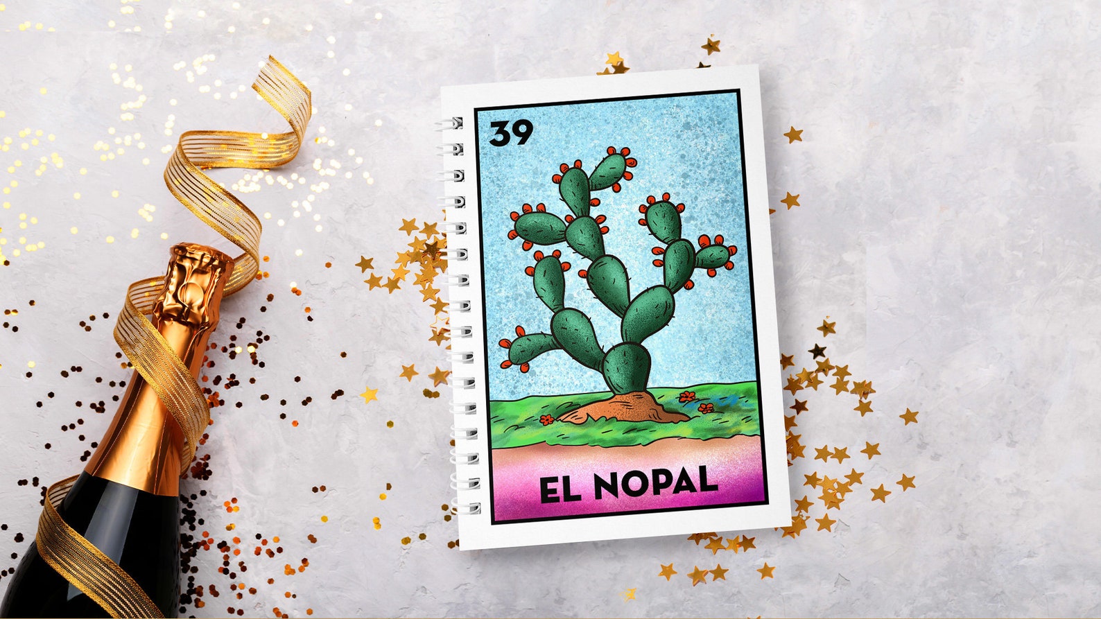 El nopalEl nopal card El nopal notebook loteria Loteria | Etsy