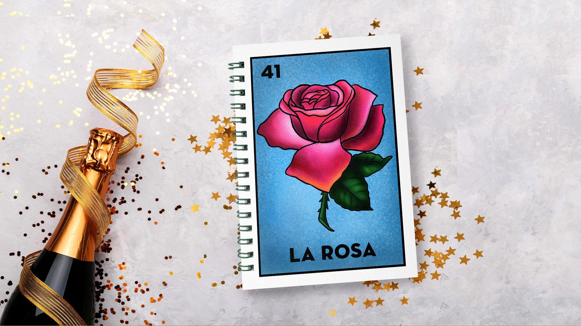 La rosa La rosa nootebook loteria Loteria cards mexican Etsy