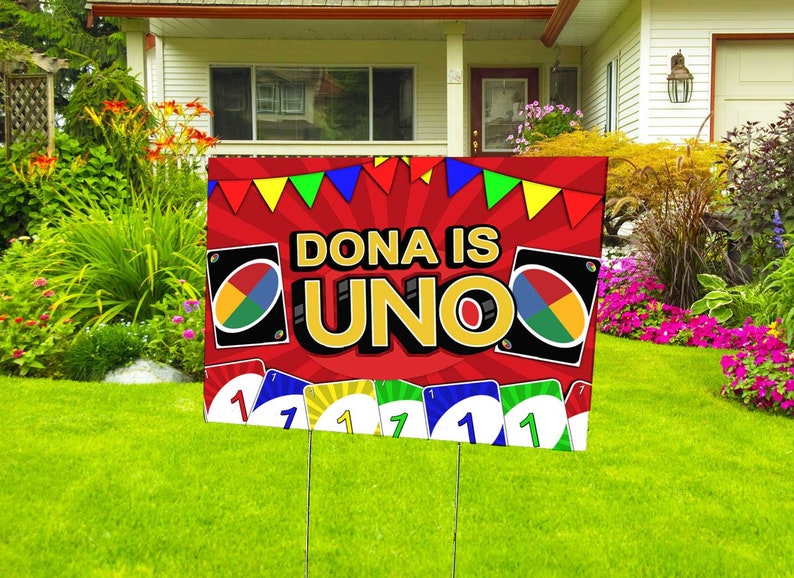 Uno yard,uno sign,Uno invitation,uno,uno party,uno birthday,wild about uno,uno card game,first birthday,chalkboard,uno banner,UNO PRINTED