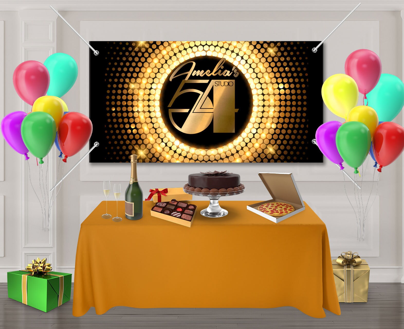 PRINTED Studio 54 Backdrop Studio 54 Studio 54 Banner | Etsy